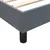 Vidaxl Box Spring Postelja brez vzmetnice Temno siva 100x210 cm Žamet