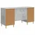 Stol Betonska siva Konstruirano drvo 142,5 x 50 x 75 cm