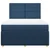 Vidaxl Box spring postelja z vzmetnico modra 160x200 cm blago