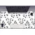Decormat Namizna podloga Black and white pattern 100x50 cm