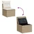 Sjedeća garnitura za vrt s pohranom Bež i krema poliratan