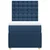 Vidaxl Box spring postelja z vzmetnico modra 100x200 cm blago