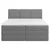 MID.YOU POSTELJA BOXSPRING 180 cm  x 200 cm , les, tekstil, leseni material antracit