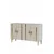 Hanah Home komoda Ilay 120, 120 cm, bela / travertin / zlatna