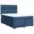 vidaXL vidaXL Box spring postelja z vzmetnico modra 140x200 cm blago, (21305368)