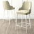HANAH HOME Set 6 barskih stolica Enox Cream White