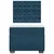 vidaXL Box spring postelja z vzmetnico modra 90x190 cm žamet