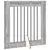 Vrata za pse s postoljem 6 pcs Siva sonoma 80 x 80 cm