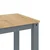 Blagovaonski stol PANAMA sivi 112x60x75 cm od masivne borovine