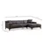 Atelier del Sofa Ugaona garnitura Petra 145x69x87cm Antracit
