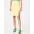 Womens ribbed skirt soft yellow