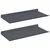 Lebdeća polica Zidne 2 pcs Antracit 40 x 18 x 2,5 cm Čelik