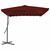 Vrtni suncobran s čeličnim stupom 250 x 250 x 230 cm bordo