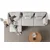 Atelier del Sofa Ugaona garnitura Flexy Relax, 285 x 150 cm, Krem