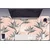 Decormat Namizna podloga Black and white flowers