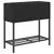 Vrtne sadilice s policom 2 kom crne 70 x 28 x 70 cm poliratan