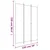 Vidaxl Paravan 3-delni antracit 150x220 cm blago
