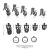Sevanda Naja-Cobra Chastity Cage Black M
