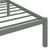 Okvir za krevet sivi metalni 160 x 200 cm