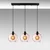 Opviq Luster Benek-20-14343, 70x20x120, IP20, Crno-rozi