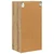 vidaXL Viseča omarica s polico Riga Umetni hrast 40 x 29,5 x 80 cm