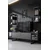 Hanah Home Chrome Line TV komoda sa dve police, Crna