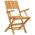 Sklopive vrtne stolice 6 kom 55x61x90 cm od masivne tikovine