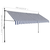 Tenda na ručno uvlačenje s LED svjetlima 350 cm plavo-bijela