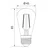 LED sijalica VINTAGE ST45 E27/1W/230V 3000K - Brilagi