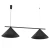 Luster na sajli CAPITAL 2xGX53/15W/230V, crne boje