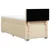 VIDAXL Box spring postelja z vzmetnico krem 100x200 cm blago