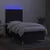 Vidaxl Box spring postelja z vzmetnico LED črna 100x200 cm blago