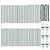 Stup za ogradu 52 pcs Zelena 3,2 x 3,2 x 80 cm