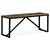 Vidaxl Klop trden predelan les 110x35x45 cm