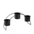 Aberto Design Stona dekoracija 40x20x10cm, Crna