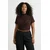 Trendyol Curve Ženska bluza Tbbaw26Af00053, Braon