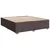 Vidaxl Box spring postelja z vzmetnico temno rjava 180x200 cm blago