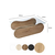 Hanah Home Klub sto Brise, 105x35x65 cm, Krem