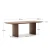 Rjava jedilna miza v orehovem dekorju 100x240 cm Litto – Kave Home
