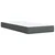 vidaXL Postelja boxspring z vzmetnico Temno siva 100 x 200 cm Blago