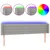 LED uzglavlje svjetlosivo 163x16x78/88 cm od tkanine