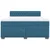 Vidaxl Box spring postelja z vzmetnico modra 180x200 cm žamet