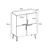 Wallity Komoda Makro 70x90x35cm Bela