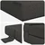Sofa na razvlačenje Tamnosiva 152 x 86,5 x 60 cm Tkanina