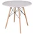 Okrogla miza 80x80 cm bela 41209