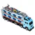 WOWO Avto transporter z dirkalno stezo 2v1 set 8 avtkov
