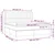 Vidaxl Box spring postelja z vzmetnico krem 180x200 cm blago