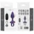 INTENSE Michael Rechargeable Vibrating Plug with Remote Control, Black D-242065