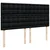 vidaXL Box spring postelja z vzmetnico črn 200x200 cm blago
