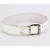 Devil Sticks Patent Leather Collar with Lamb Leather Backing White